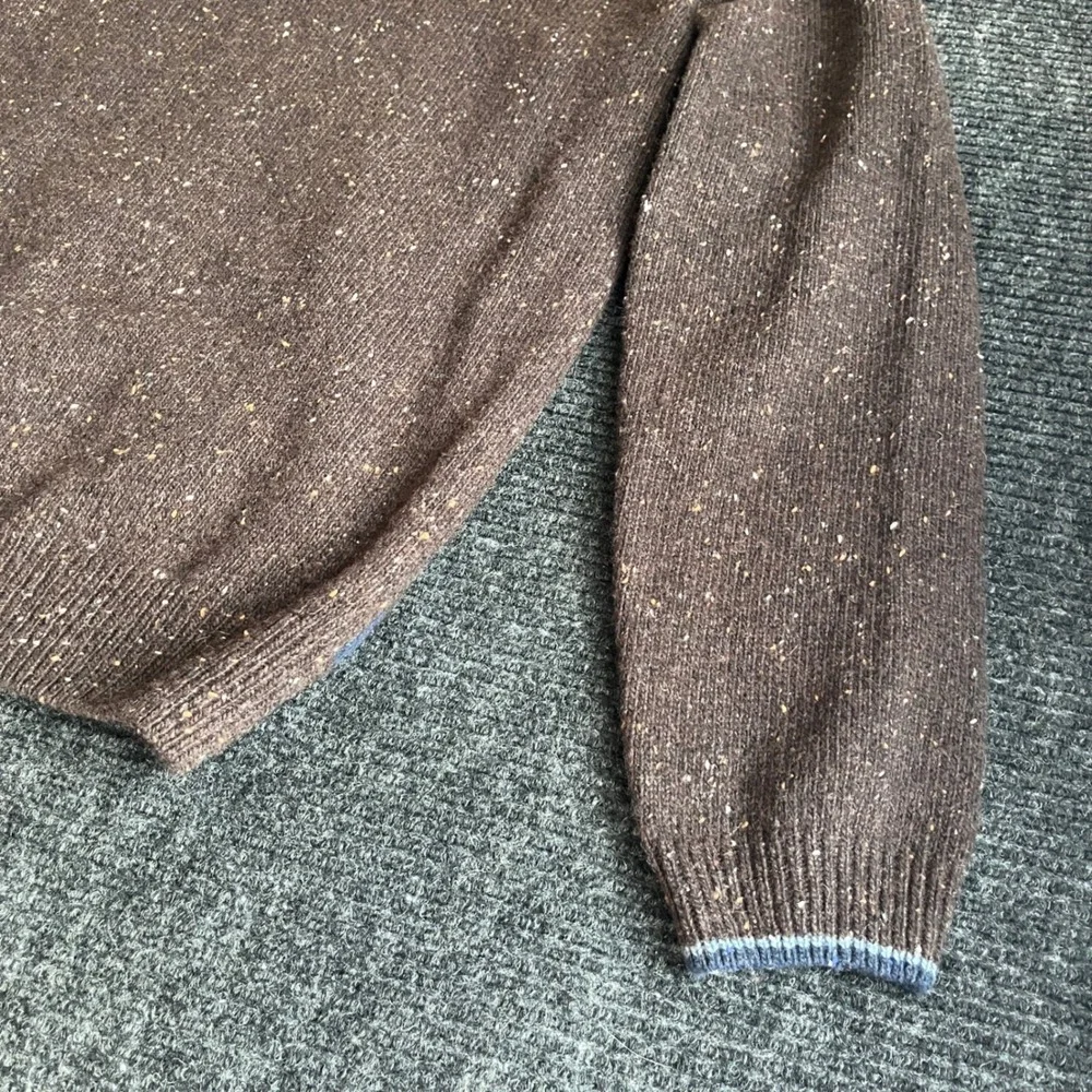 Jos. A. Bank 1906 Argyle V-Neck Sweater Mens Large Brown Blue Wool Blend NWT